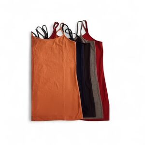 No Boundaries Women's Camisole Tops - Orange, Black, Brown, Gray, Red